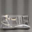 Dollhouse Decoration Accessories, 1:12 Dollhouse Miniature Furniture Wooden White Dining Table Chair Model Set