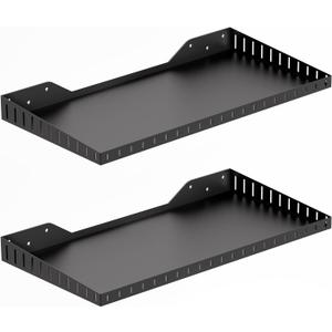 PEKGRIL 2 Pack Garage Wall Shelf, 1X2 Ft Heavy Duty Wall Shelving, Wall Mounted Storage Shelves for Laundry Room, Closet, Garage, Holds Up to 150 Lbs