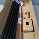 TONIAL Black Double Curtain Rods for Windows, 72-150 Inch, Simple Finials