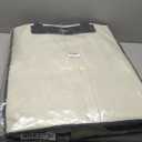 Large Reusable Grocery Bag on Wheels, Foldable Rolling Tote Bag with Detachable Roller (Beige)