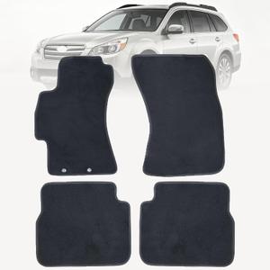 GXARTS Car Waterproof Floor Mats Carpet Full Set Compatible with Subaru Outback & Impreza 2008 2009 2010 2011 | All-Weather Protect, Non-Slip Backing | Automobile Floor Liner