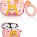 Compatible with AirPods Pro 2nd / 1st Generation Case Cover, Soft Silicone Skin Case Cover Shock-Absorbing Protective Case-Cartoon Cute Design for Girls and Women (Pretty Girl)