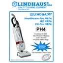 Lindhaus HealthCare Pro RX CH Hepa PH4 Vacuum Cleaner 10 Bags 2 Filters