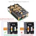 Waveshare PCIe to 2-CH M.2 HAT, Compatible with Raspberry Pi 5, Support M.2 NVMe Solid State Drive 2230 2242 2280, High-Speed Reading/Writing