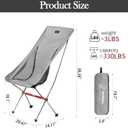 Naturehike Camping Chair, Foldable with Storage Bag, Outdoor Portable Chair for Adults, Lightweight, Supports 330lbs, Backpacking Chair for Fishing, Hiking, Beach, Lawn, Large