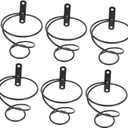 6pcs Table Top Wine Rack Bottle Display Shelf Wine Bottles Storage Rack Black Tabletop Wine Racks Iron