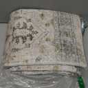 Madane Washable Runner Rug - 2x6 Rug Runners for Hallways 6 Foot Non Slip Vintage Kitchen Runner Rug Ultra-Thin Bathroom Runner Rugs Carpet Laundry Room Bedroom (2x6ft, Light Taupe Brown)