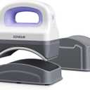 EENOUR Hat Press Machine, Mini Heat Press for Caps with 3 Heating Levels & Auto-Off, Handheld Cap Easy Press with 3"5.5" Arched Heating Plate, 2 Press Platens, A Safety Base