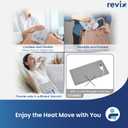 REVIX Microwave Heating Pad, 6 * 12" Multipurpose Heating Pad Microwavable with Flaxseeds for Muscles, Moist Heat Pack for Neck, Back, Knee, Gray