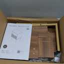 Nightstand with Outlet and Led Light, Bedside Table with Storage Drawer, Fluted Side Table for Living Room, Bedroom (Walnut Brown)