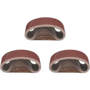 Mini Belt Sander, Electric Small Sander Knife Making Supplies, 7 Adjustable Speed Electric Knife Sharpener, Power Belt Grinder for Woodworking, Metal Working DIY (Sanding Belts x 30)