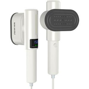 Handheld Steamer for Clothes, Mini Travel Clothes Steamer with LCD Screen, 90 Rotation Portable Garment Steamer for Home, Powerful Clothing Iron, Both Wet Steam and Dry Iron Handheld Steamer for Clothes, Mini Travel Clothes Steamer with LCD Screen, 90 Rotation Portable Garment Steamer for Home, Powerful Clothing Iron, Both Wet Steam and Dry Iron
