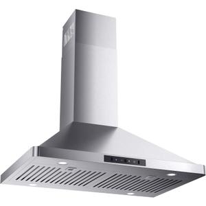 30inch Wall Mount Range Hood, 900CFM Stainless Steel Kitchen Hood