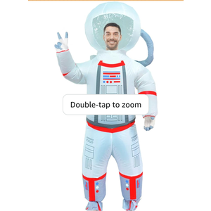 MXoSUM Astronaut Costume for Adult Inflatable Spaceman Costume BLow up Spacesuit Costume Halloween Cosplay Fancy Dress
