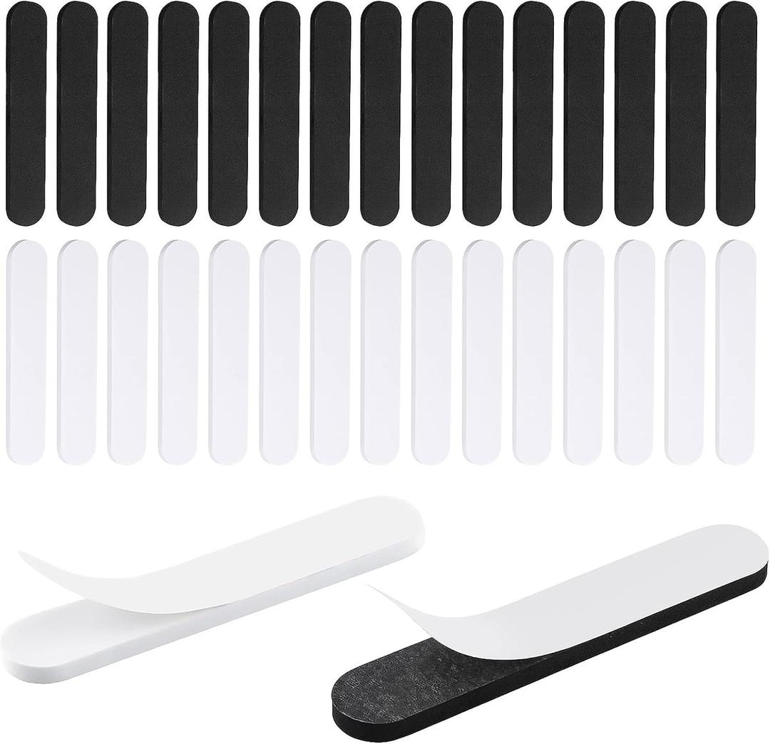 Sloewui Hat Size Reducer, 30 Pack Hat Sizing Tape, Foam Tape for Hats to Make Smaller - Adjustable Hat Fitters Inserts for Cowboy, Western, Panama & Straw Hat (Black + White)​