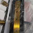 5-Light Kitchen Island Lighting, Farmhouse Pendant Island Light Fixture with Glass Shades, Black and Gold Chandelier for Dining Room, Restaurant, Foyer