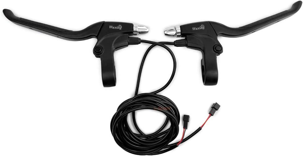 wuxing Brake Lever Handle Bar Grips for E-Bike Mini Bike Electric Bicycle Scooter Electric Bike Brake Lever