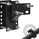 Heavy Duty Spare Tire Carrier Mount Bracket for Trailers & Boats - Locking Holder Fits 4/5/6 Lug Wheels, 4"-5.5" Bolt Patterns, Holds Up to 150 lbs