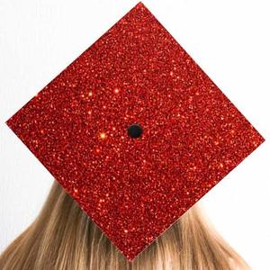 Graduation Cap Cover Red