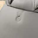 Big and Tall Office Chair 400lbs Wide Seat, Leather High Back Executive Office Chair with Foot Rest, Ergonomic Chairs Lumbar Support for Lower Back Pain Relief (Light Grey)