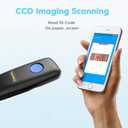 NADAMOO 1D Wireless Barcode Scanner Compatible with Bluetooth, with Charging Dock, Portable USB Bar Code Scanner for Inventory, 2.4G Wireless & Wired Barcode Reader for Tablet iPhone iPad Android iOS