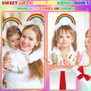 Crazy Hair Clip Kit Crazy Hair Day Accessories for Girls Funny Head Band for Kids and Adults Party Gift(Rainbow)