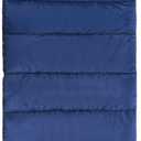 REDCAMP Flannel Sleeping Bag for Adults, Comfortable Cotton Envelope Sleeping Bags for Camping, Backpacking, Hiking, with Detachable Hood&Compression Sack, Blue/Red/Grey/Black