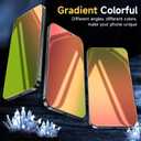 (2 Pack) Tempered Glass Privacy Screen Protector Compatible for iPhone 16 Pro, Red to Green Gradient, Shatterproof, Anti-Scratch, Mirror Finish, Anti Blue Light, Touch Sensitive, Bubble-Free