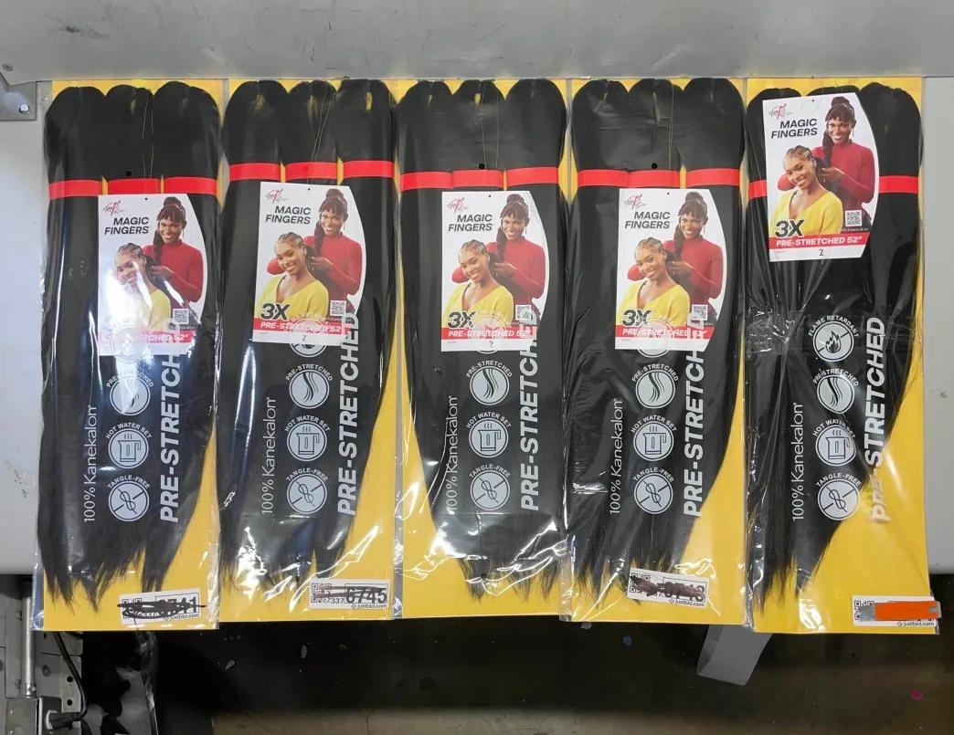 Magic Fingers® 3X Pre-Stretched Braiding Hair, 52 in, Bundle of 5, Color #2