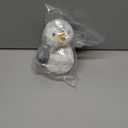 Aurora Playful Pompom Penguin Mini Stuffed Animal - Vibrant Companions for Warm Cuddles - Perfect for Adults, Kids, and Birthdays - Gray 6 Inches