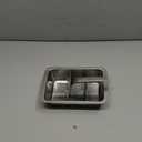 Stainless Steel Ice Cube Trays with Lever - 6 Large Cube Mold for Whiskey & Cocktails, Professional Heavy Duty Metal Freezer Tray, Non-Toxic & Easy Release for Kitchen & Bar Use