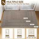 Front Door Mat 24''x35'', Absorbent Dirt Resist Washable Non Slip Low-Profile Indoor Doormat, Easy Clean Welcome Entryway Door Mats, Brown