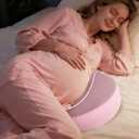 Memory Foam Wedge Pregnancy Pillow for Sleeping, Maternity Pillow for Pregnant Women, Pregnancy Wedge Support for Belly Back Legs, Small Pregnancy Pillow 1513", Removable Cover