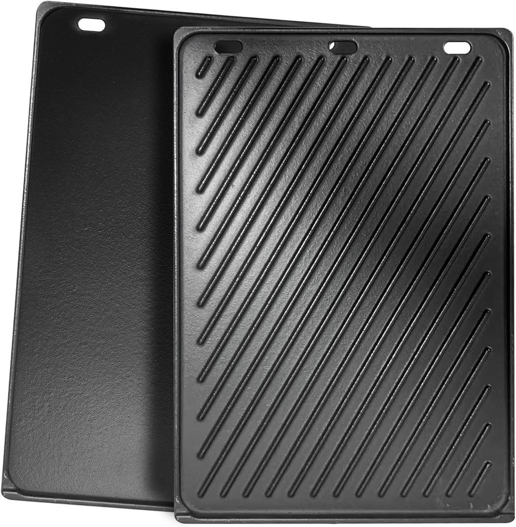 SafBbcue Upgrade Genesis ii 300 Griddle for Weber Genesis ii E-310 ii E-315 ii E-325 ii E-330 ii E-335 ii S-310 ii S-335 ii S-345 Replacement Parts for Weber 66095 66802 Reversible Griddle