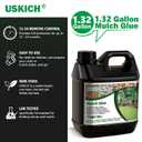Mulch Glue for Landscaping, 1.32Gallon Rock Glue,No-Toxic Long-Lasting,Fast-Dry Strong Pebble Binder, Powerful Pea Gravel Binder for Garden, Pine Straw for Outdoor,Mulch Lock and Pea Gravel Stabilizer
