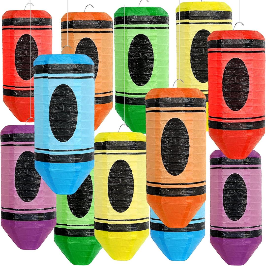 12PCS Colorful Crayon Pencil Hanging Paper Lanterns for Classroom Ceiling Decor Welcome Back to School Hanging Decorations Crayon Ceiling Ornaments for Classroom First Day of School Party Supplies 12PCS Colorful Crayon Pencil Hanging Paper Lanterns for Classroom Ceiling Decor Welcome Back to School Hanging Decorations Crayon Ceiling Ornaments for Classroom First Day of School Party Supplies