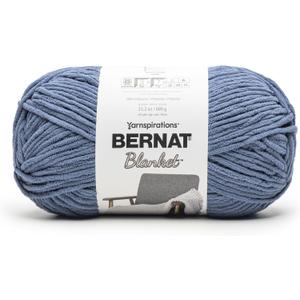 Bernat Blanket 600g Blue Bayou Yarn - 1 Pack of 600g / 21.2oz - 100% Polyester - #6 Super Bulky - 431Yards - Knitting/Crochet