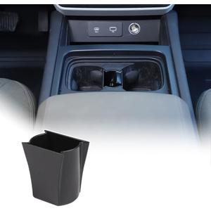 Car Center Console Cup Holder Divider Storage Box Compatible with Land Rover Defender 2020-2024 Central Console Cup Holder Storage Box Organizer ABS Insert Accessories (for Defender 2020-2021)