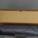 Magnetic Thermal Insulated Door Curtain, Fits Door Size 38" x 82",Durable Oxford Cloth&Thicken Polyester Fiber Fill, Efficient Temperature Control, Durable Construction, Soundproof and Windproof (Dark Gray)