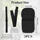 Nephrostomy Tube and Drainage Bag Cover with Adjustable Waist Strap & Catheter Pipe Cover for Nephrostomy Outer Bag Holder (Black)