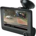 Scosche DDVR2XFHD-SP1 1080P Full HD Dash Camera for Cars - Dash Cam with Front and Rear Cameras and 4" Screen- Car Dashcam DVR - Enhanced Night Vision - 24/7 Parking Mode Car Security Solution