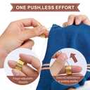 34PCS Steel Needles for Hand Sewing,Large-Eye Sewing Tool Kit - 25 Needles (5 Sizes) with Threaders,Thimble,Seam Ripper for Beginners,Seniors,Clothing Mending & Fabric DIY (34PC)
