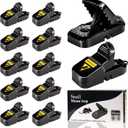 VEFEFI Mouse Traps 12-Pack - for House Indoor Outdoor, Small Mice Traps for House Indoor, Reusable Mousetrap Quick Effective Mouse Catcher for Home