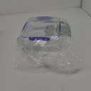 Sistema KLIP IT Food Storage Container, 5 L, Airtight & Stackable, BPA-Free, Clear with Blue Clips (169oz)