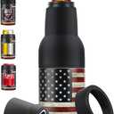 Stepstall 4-in-1 Can Cooler & Bottle Holder with Opener, Double Walled Stainless Steel Insulated, 12oz Beer Gifts for Men