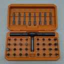 42 in 1 Magnetic Screwdriver Set, DIY Ratchet Screwdriver Set, Multi Bit Magnetic Drive Set with Detachable Ratchet Handle, Portable Compact Repair Tool Kit for Home Furniture Computer Bicycle (Orange)