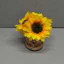 Sunflowers Flower Lamp, Rechargeable Cordless Touch Table Lamp,3-Colour Infinitely Dimming Small Night Light, Festival Restaurant Bedroom Bar Coffee Shop Birthday Gifts for Women Mom