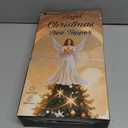 12.5" Angel Christmas Tree Topper with Lights, Lighted Angel Tree Topper with White Feather Wings, Star Light, Trumpet, Remote Control, Timer & USB Powered for Indoor Holiday Tree Decor