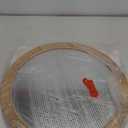 Rattan Round Wall Mirror, 28in Rattan Mirror for Wall, Rattan Frame Boho Mirror for Farmhouse Bedroom Checkroom Livingroom Decor (Natural Rattan)