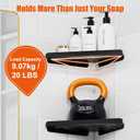 Fikoksol Shower Caddy, 2 Pack Bathroom Corner Shelf, Triangle Shelf Storage for Bathroom Shower, Black Metal Shower Shelf & Rustproof Wall Mounted Adheisve Shower Organizer Accessories and Essentials